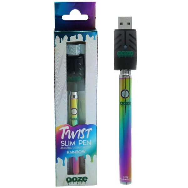 Ooze Slim Twist Pen Vape Battery – Rainbow - Image 2